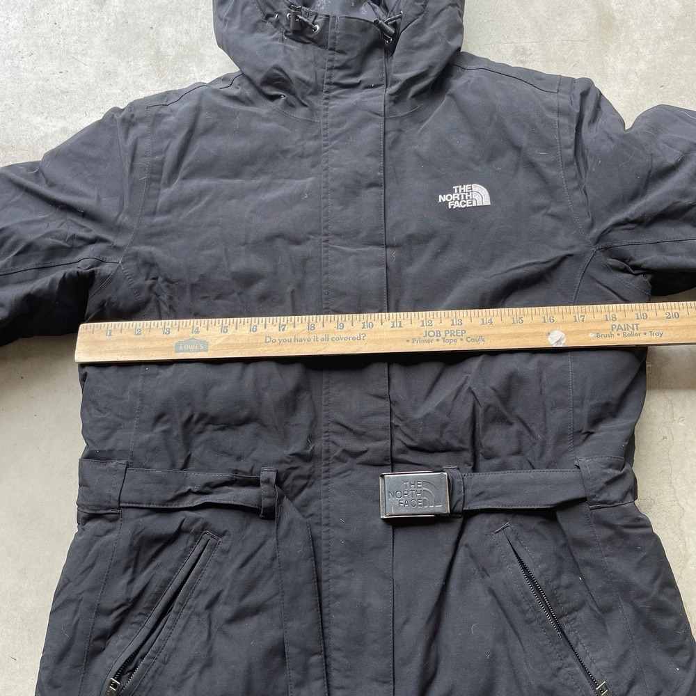 The North Face Puffer Jacket Parka Womens M Black Hyvent Goose Down Hooded - Picture 4 of 7